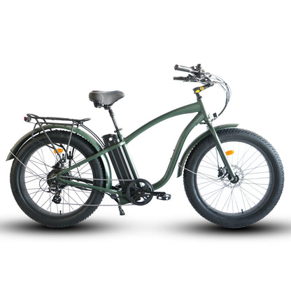 Fat Tire Step Over 26x4 - 52v Beach Cruiser Electric Bike