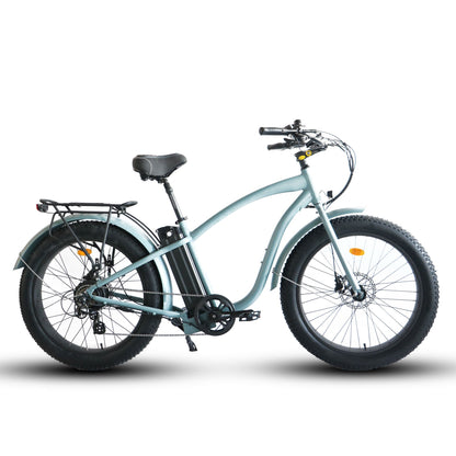 Fat Tire Step Over 26x4 - 52v Beach Cruiser Electric Bike