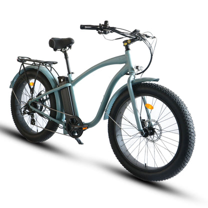 Fat Tire Step Over 26x4 - 52v Beach Cruiser Electric Bike