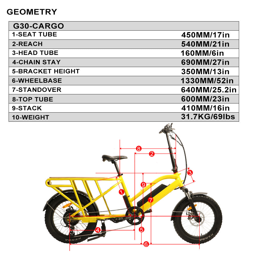 Eunorau - G30-CARGO(14AH Battery)