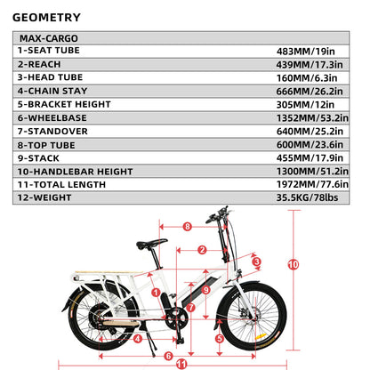 Eunorau - MAX-CARGO(14AH Battery)